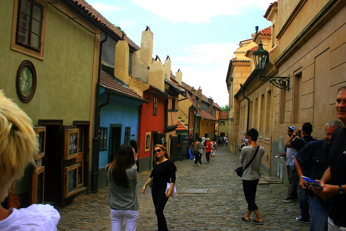 gold street in Prague